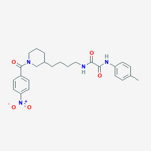 N-(4-methylphenyl)-N'-(4-{1-[(4-nitrophenyl)carbonyl]piperidin-3-yl}butyl)ethanediamide