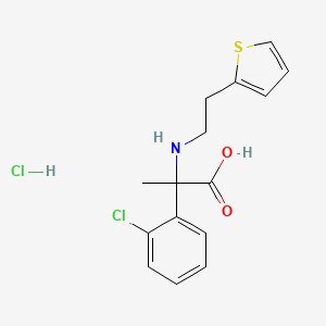 S-(+)-Methyl-(2-chlorophenyl)[(2-(2-thienyl)amino] acetate hydrochloride