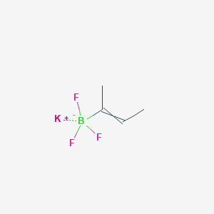 molecular formula C4H7BF3K B15147403 Potassium (2Z)-but-2-EN-2-yltrifluoroboranuide 