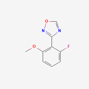 molecular formula C9H7FN2O2 B15147430 3-(2-Fluoro-6-methoxyphenyl)-1,2,4-oxadiazole 