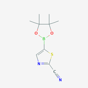 5-(Tetramethyl-1,3,2-dioxaborolan-2-yl)-1,3-thiazole-2-carbonitrile