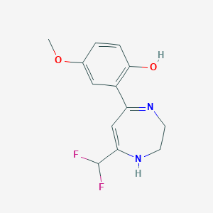 2-[7-Difluoromethyl-2,3-dihydro-1H-1,4-diazepine-5-YL]-4-methoxyphenol