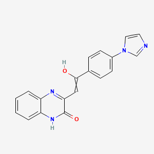 3-[2-(4-Imidazol-1-yl-phenyl)-2-oxo-eth-(Z)-ylidene]-3,4-dihydro-1H-quinoxalin-2-one