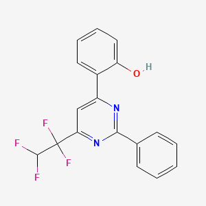 2-(2-Phenyl-6-(1,1,2,2-tetrafluoroethyl)pyrimidin-4-yl)phenol