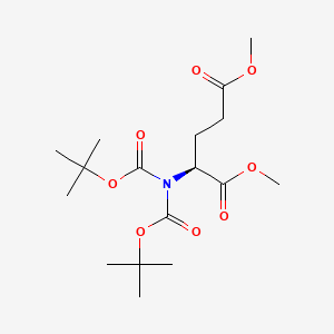 molecular formula C17H29NO8 B15147501 di-methyl N,N-di-boc-glutamate 