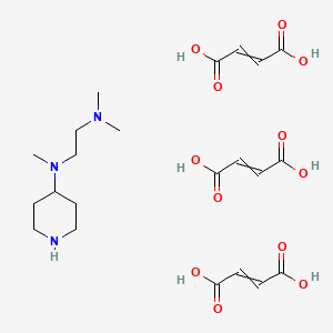 N-[2-(dimethylamino)ethyl]-N-methylpiperidin-4-amine; tris(maleic acid)