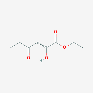 molecular formula C8H12O4 B15147518 Ethyl 2-hydroxy-4-oxohex-2-enoate 