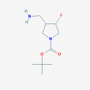 Tert-butyl 3-(aminomethyl)-4-fluoropyrrolidine-1-carboxylate