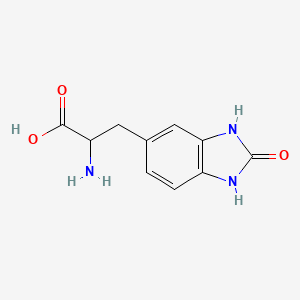 2-Amino-3-(2-oxo-2,3-dihydro-1H-1,3-benzodiazol-5-yl)propanoic acid