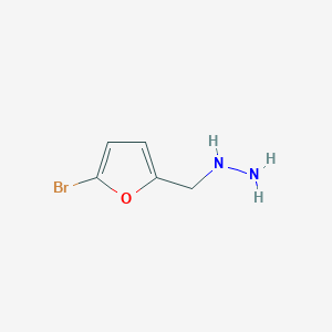 ((5-Bromofuran-2-yl)methyl)hydrazine