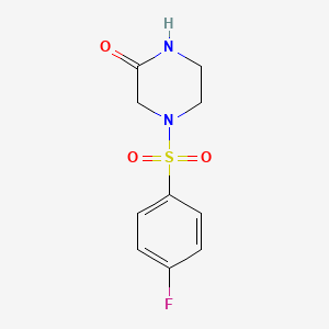 4-(4-Fluorophenylsulfonyl)piperazin-2-one