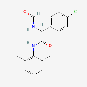 2-(4-chlorophenyl)-N-(2,6-dimethylphenyl)-2-(formylamino)acetamide