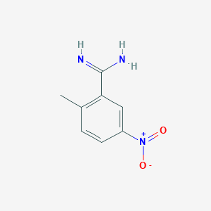 molecular formula C8H9N3O2 B15147854 2-Methyl-5-nitrobenzimidamide 