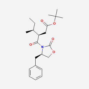 3R-(4R-Benzyl-2-oxo-oxazolidine-3-carbonyl)-4S-methyl-hexanoic acid tert-butyl ester