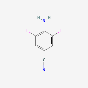 molecular formula C7H4I2N2 B15147900 4-Amino-3,5-diiodobenzonitrile 