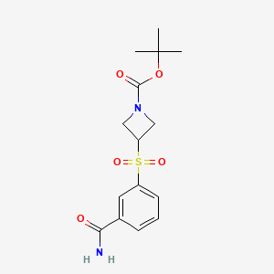 B15147904 3-(3-Carbamoyl-benzenesulfonyl)-azetidine-1-carboxylic acid tert-butyl ester CAS No. 887586-99-4