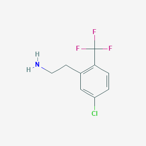 2-[5-Chloro-2-(trifluoromethyl)phenyl]ethan-1-amine