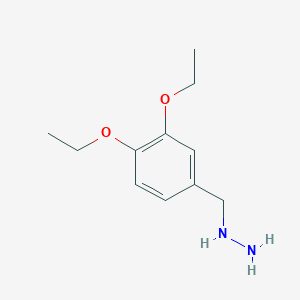 [(3,4-Diethoxyphenyl)methyl]hydrazine