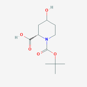 (2S)-1-(tert-butoxycarbonyl)-4-hydroxypiperidine-2-carboxylic acid