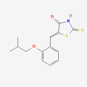 (5E)-5-{[2-(2-methylpropoxy)phenyl]methylidene}-2-sulfanyl-1,3-thiazol-4-one