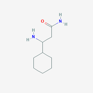 molecular formula C9H18N2O B15147950 3-Amino-3-cyclohexylpropanamide CAS No. 771527-14-1