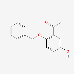 molecular formula C15H14O3 B15147962 1-(2-Benzyloxy-5-hydroxy-phenyl)-ethanone CAS No. 83069-04-9