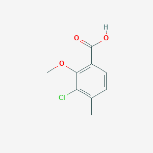 molecular formula C9H9ClO3 B1514802 3-Chloro-2-methoxy-4-methylbenzoic acid 