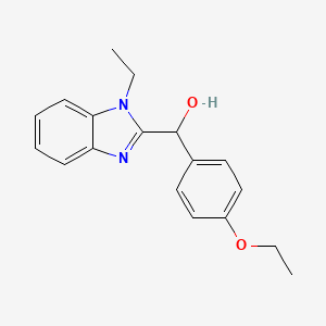 (4-ethoxyphenyl)(1-ethyl-1H-benzimidazol-2-yl)methanol