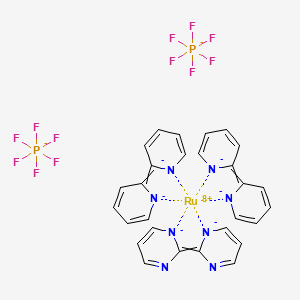 2-pyridin-1-id-2-ylidenepyridin-1-ide;2-pyrimidin-3-id-2-ylidenepyrimidin-3-ide;ruthenium(8+);dihexafluorophosphate