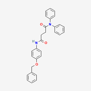 N'-[4-(benzyloxy)phenyl]-N,N-diphenylbutanediamide