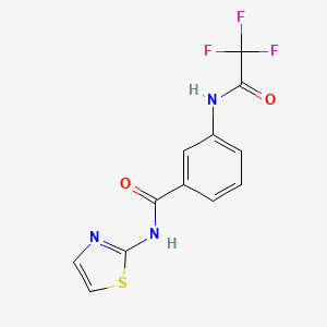 N-(1,3-thiazol-2-yl)-3-[(trifluoroacetyl)amino]benzamide