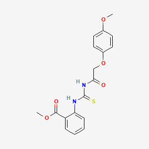 Methyl 2-({[(4-methoxyphenoxy)acetyl]carbamothioyl}amino)benzoate