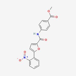 Methyl 4-({[5-(2-nitrophenyl)furan-2-yl]carbonyl}amino)benzoate