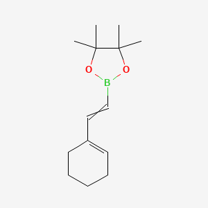 molecular formula C14H23BO2 B15148123 2-[(1E)-2-(cyclohex-1-en-1-yl)ethenyl]-4,4,5,5-tetramethyl-1,3,2-dioxaborolane 