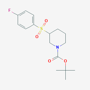 molecular formula C16H22FNO4S B15148153 3-(4-Fluorophenylsulfonyl)piperidine-1-carboxylic acid tert-butyl ester CAS No. 887590-22-9