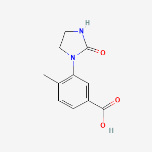 molecular formula C11H12N2O3 B1514818 4-甲基-3-(2-氧代咪唑啉-1-基)苯甲酸 CAS No. 915922-14-4
