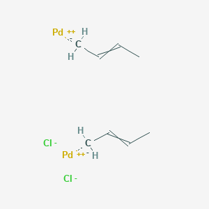 molecular formula C8H14Cl2Pd2 B15148194 bis((2E)-but-2-en-1-ylpalladiumylium) dichloride 