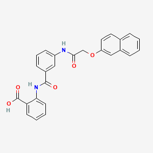 2-{3-[2-(Naphthalen-2-yloxy)-acetylamino]-benzoylamino}-benzoic acid