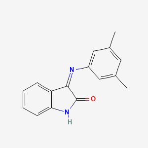 (3Z)-3-[(3,5-dimethylphenyl)imino]-1,3-dihydro-2H-indol-2-one