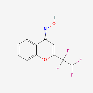 2-(1,1,2,2-Tetrafluoroethyl)-4H-chromene-4-one oxime