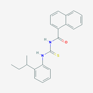 molecular formula C22H22N2OS B15148282 N-{[2-(butan-2-yl)phenyl]carbamothioyl}naphthalene-1-carboxamide 