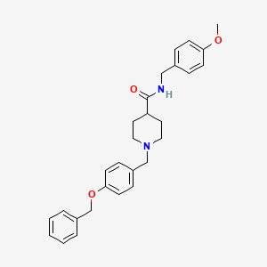 1-[4-(benzyloxy)benzyl]-N-(4-methoxybenzyl)piperidine-4-carboxamide