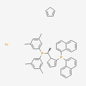 (R)-1-{(SP)-2-[Di(1-naphthyl)phosphino]ferrocenyl}ethyldi(3,5-xylyl)phosphine