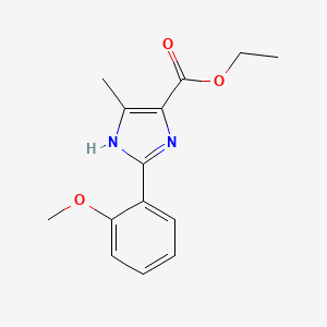 molecular formula C14H16N2O3 B15148350 ethyl 2-(2-methoxyphenyl)-5-methyl-1H-imidazole-4-carboxylate 