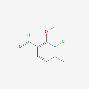 molecular formula C9H9ClO2 B1514836 3-Chloro-2-methoxy-4-methylbenzaldehyde 