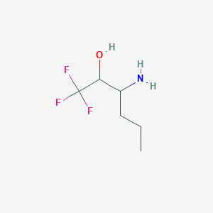 molecular formula C6H12F3NO B15148388 3-Amino-1,1,1-trifluorohexan-2-OL 