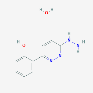 molecular formula C10H12N4O2 B15148412 2-(6-Hydrazinopyridazine-3-yl)phenol monohydrate 