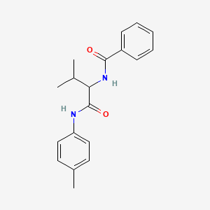 N-{3-methyl-1-[(4-methylphenyl)amino]-1-oxobutan-2-yl}benzamide