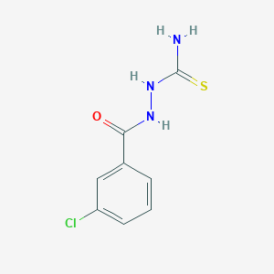 molecular formula C8H8ClN3OS B15148485 2-[(3-Chlorophenyl)carbonyl]hydrazinecarbothioamide 