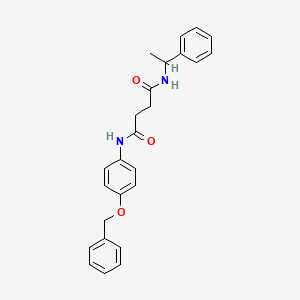 N-[4-(benzyloxy)phenyl]-N'-(1-phenylethyl)butanediamide